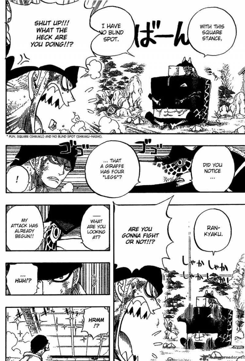 One Piece Chapter 416 page 12 - Chapter 416: Zoro vs Kaku