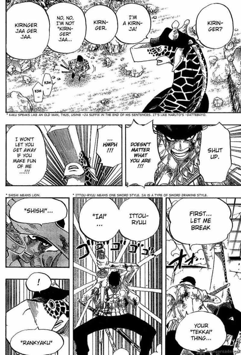 One Piece Chapter 416 page 16 - Chapter 416: Zoro vs Kaku
