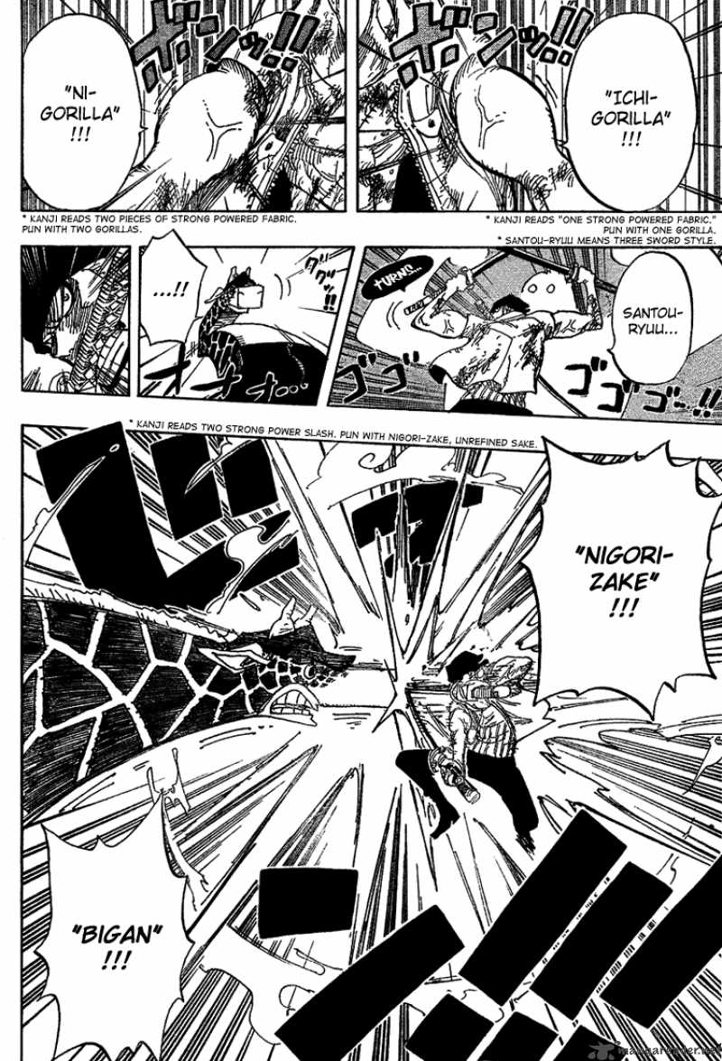 One Piece Chapter 416 page 18 - Chapter 416: Zoro vs Kaku