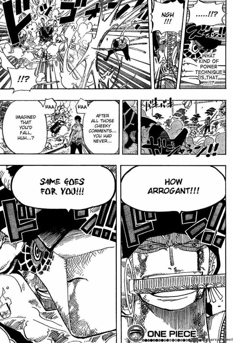 One Piece Chapter 416 page 19 - Chapter 416: Zoro vs Kaku