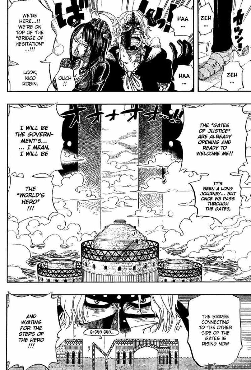 One Piece Chapter 416 page 4 - Chapter 416: Zoro vs Kaku