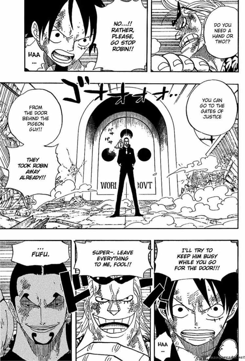 One Piece Chapter 416 page 7 - Chapter 416: Zoro vs Kaku