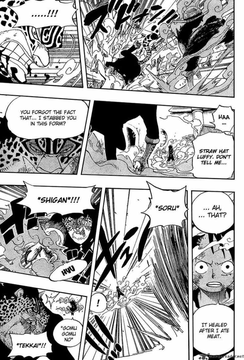 One Piece manga, chapter 418, page 18 of 23