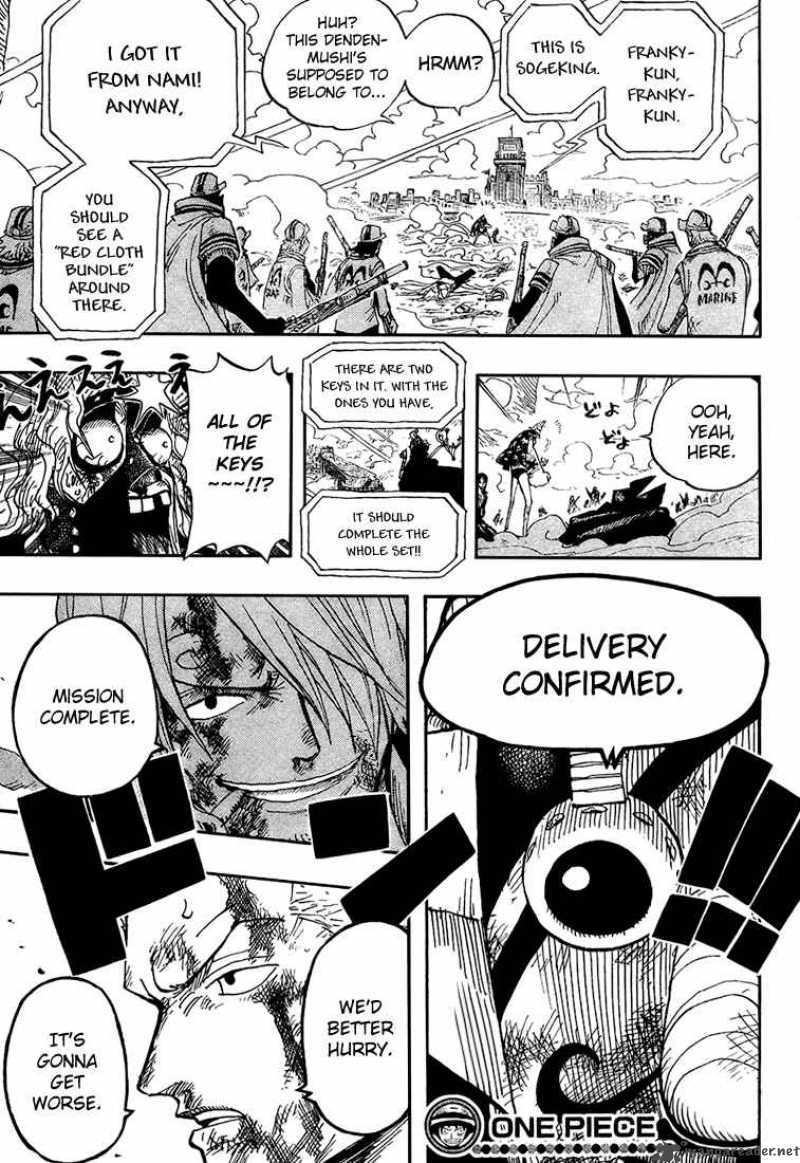 One Piece Chapter 419 page 17 - Chapter 419: Legend of a Hero