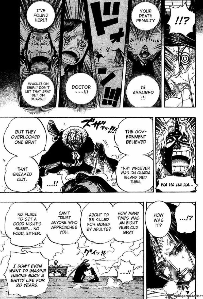 One Piece Chapter 419 page 9 - Chapter 419: Legend of a Hero