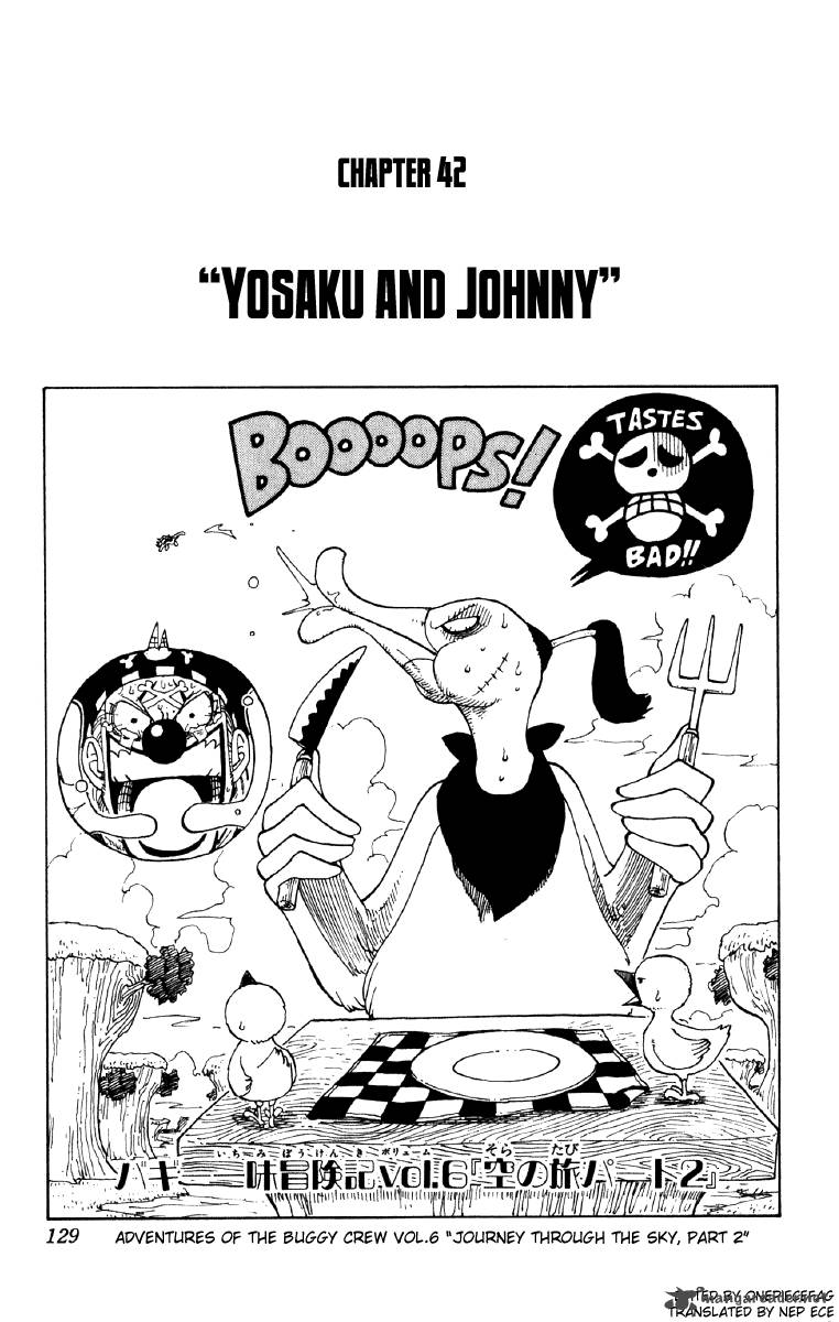 One Piece Chapter 42 page 1 - Chapter 42: Yosaku and Johnny