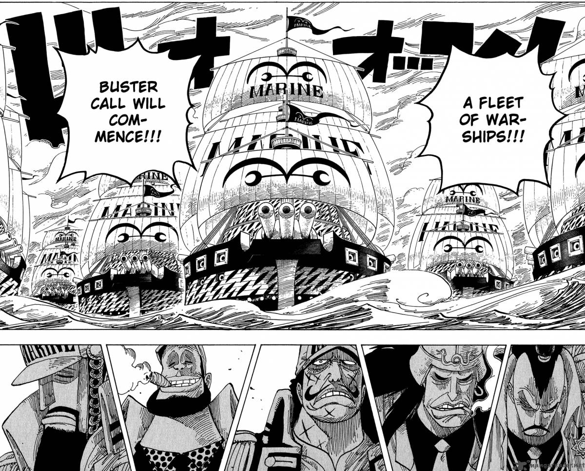 One Piece Chapter 420 page 27 - Chapter 420: Buster Call