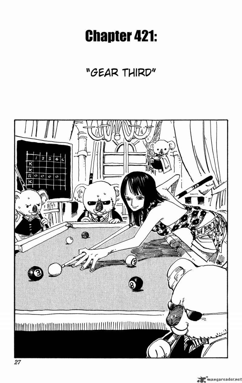 One Piece Chapter 421 page 1 - Chapter 421: Gear 3