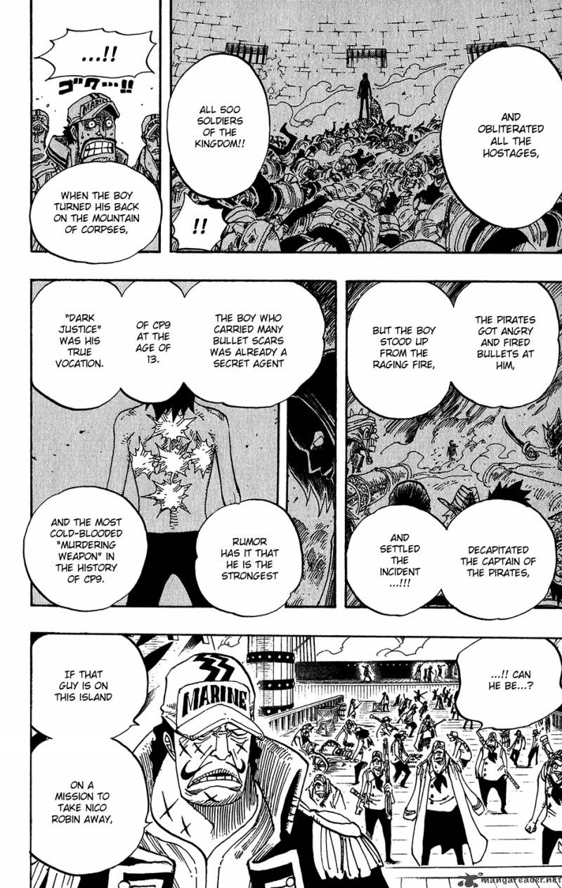 One Piece Chapter 422 page 4 - Chapter 422: Rob Lucci