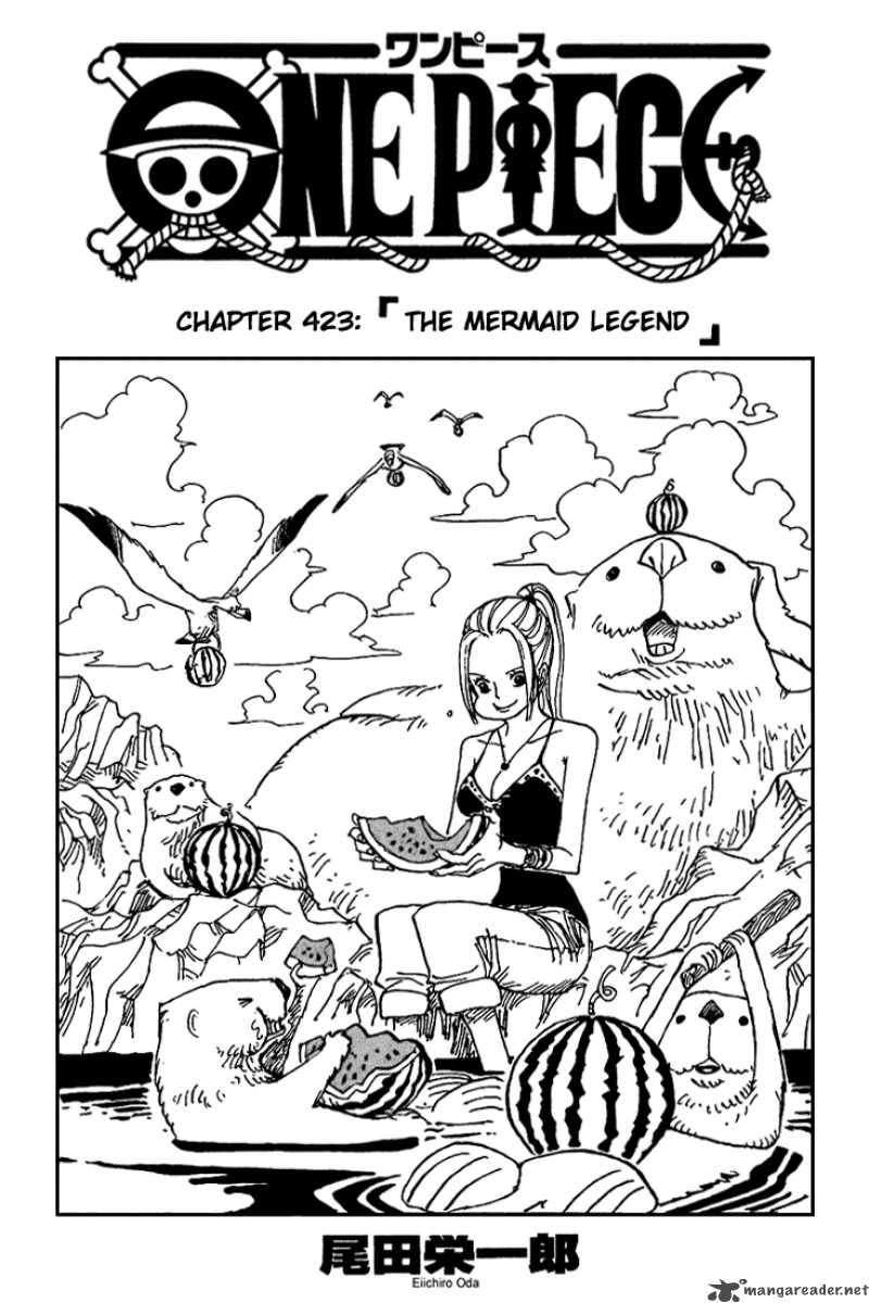 One Piece manga, chapter 423, page 2 of 22