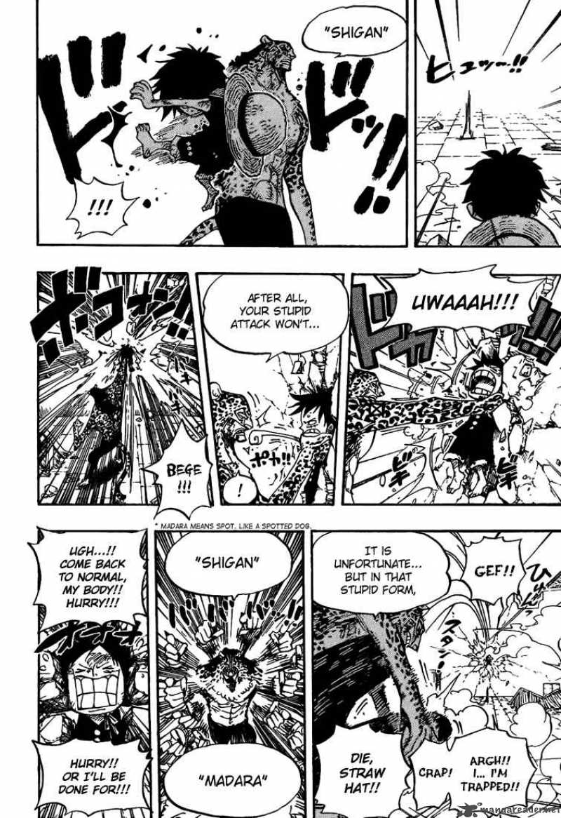 One Piece manga, chapter 423, page 15 of 22