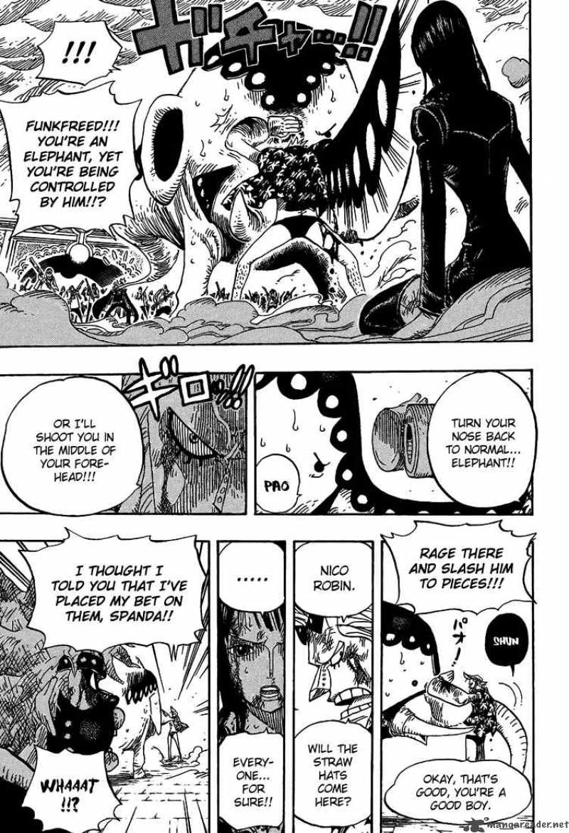 One Piece manga, chapter 423, page 10 of 22