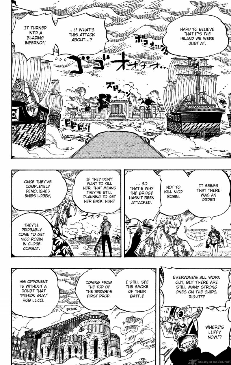 One Piece Chapter 424 page 13 - Chapter 424: Escape Ship