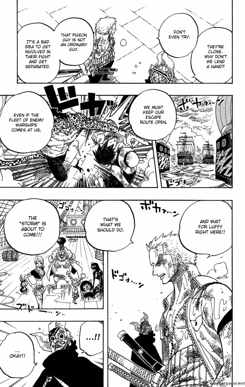 One Piece Chapter 424 page 14 - Chapter 424: Escape Ship