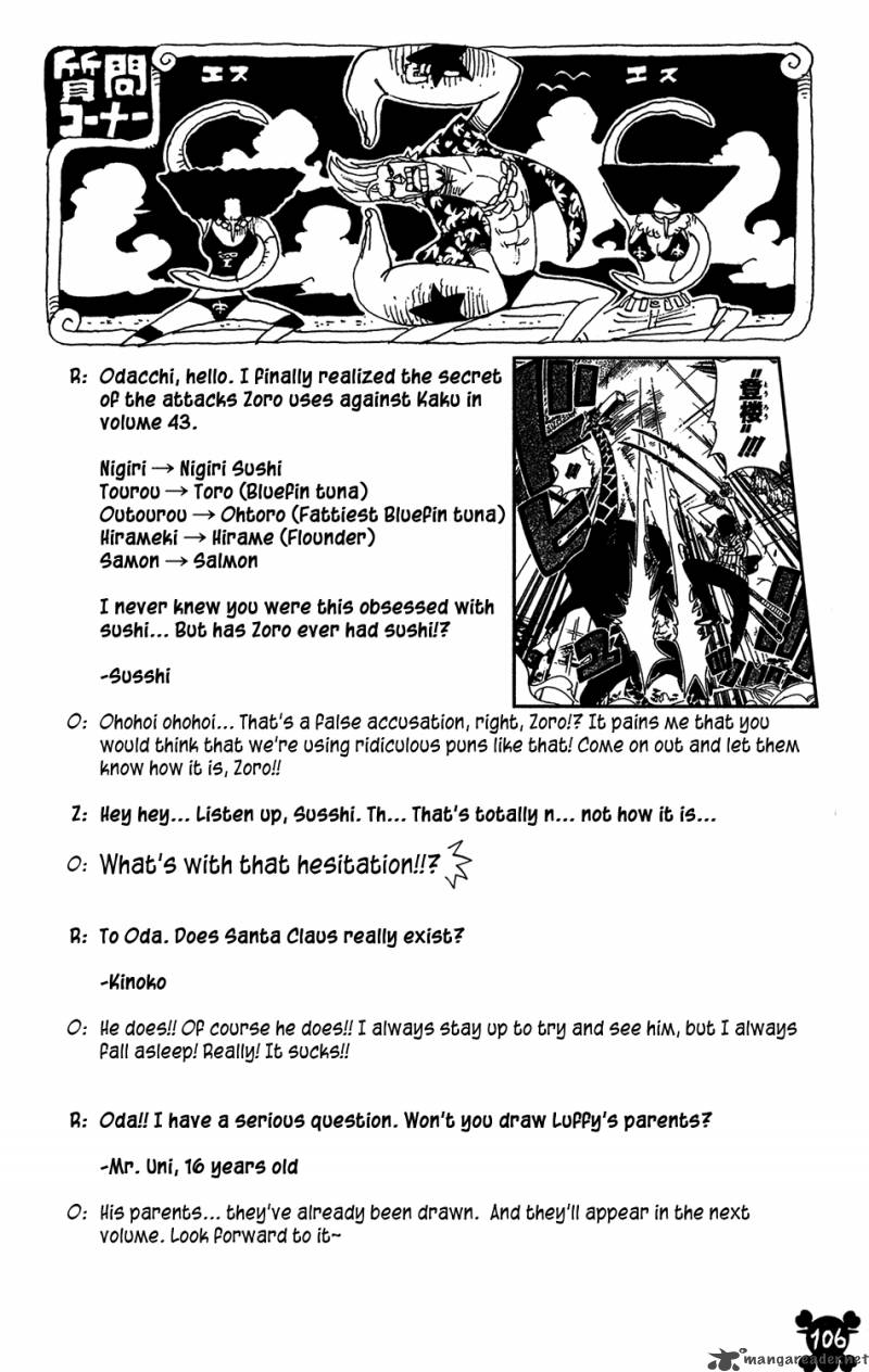 One Piece Chapter 424 page 19 - Chapter 424: Escape Ship