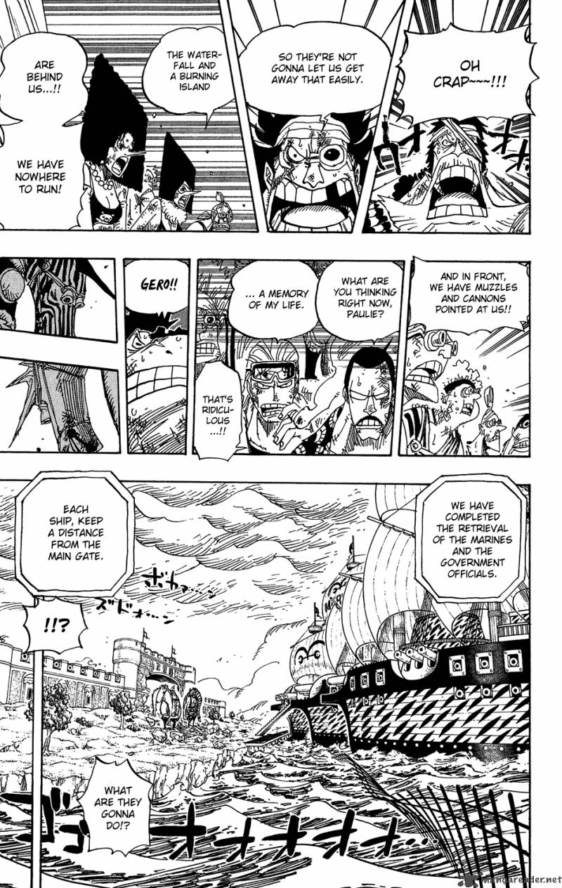 One Piece Chapter 424 page 6 - Chapter 424: Escape Ship
