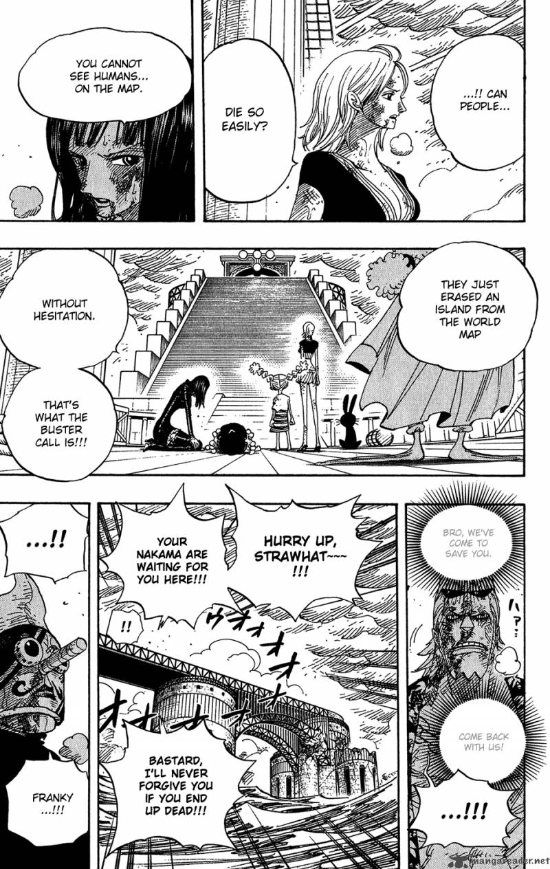 One Piece Chapter 425 page 8 - Chapter 425: Bridge of Mortal Combat