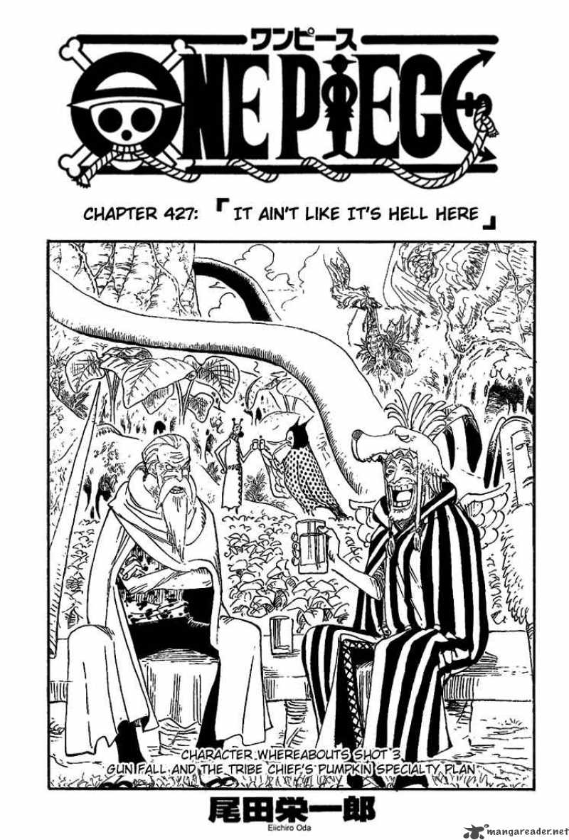 One Piece Chapter 427 page 1 - Chapter 427: It's Not Like it's Hell Here