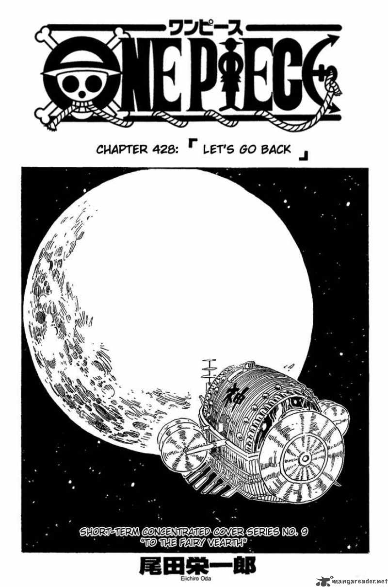 One Piece Chapter 428 page 1 - Chapter 428: Let's Go Back