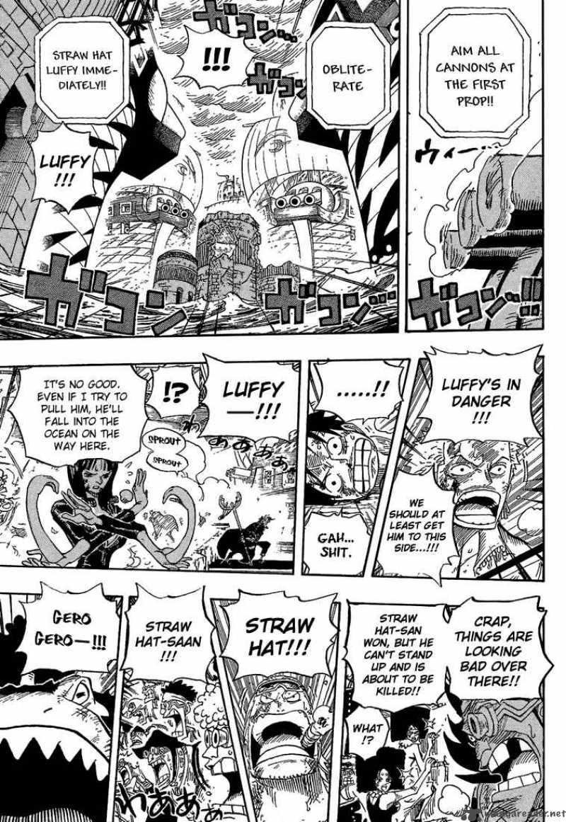 One Piece Chapter 428 page 13 - Chapter 428: Let's Go Back