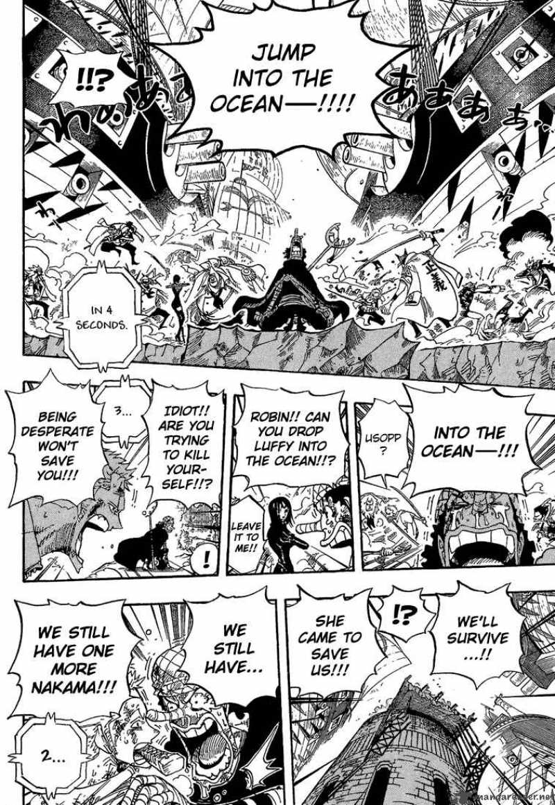 One Piece Chapter 428 page 16 - Chapter 428: Let's Go Back