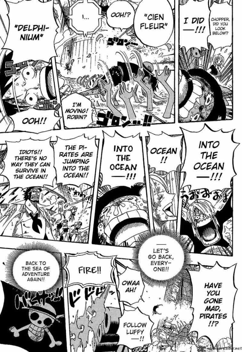 One Piece Chapter 428 page 17 - Chapter 428: Let's Go Back