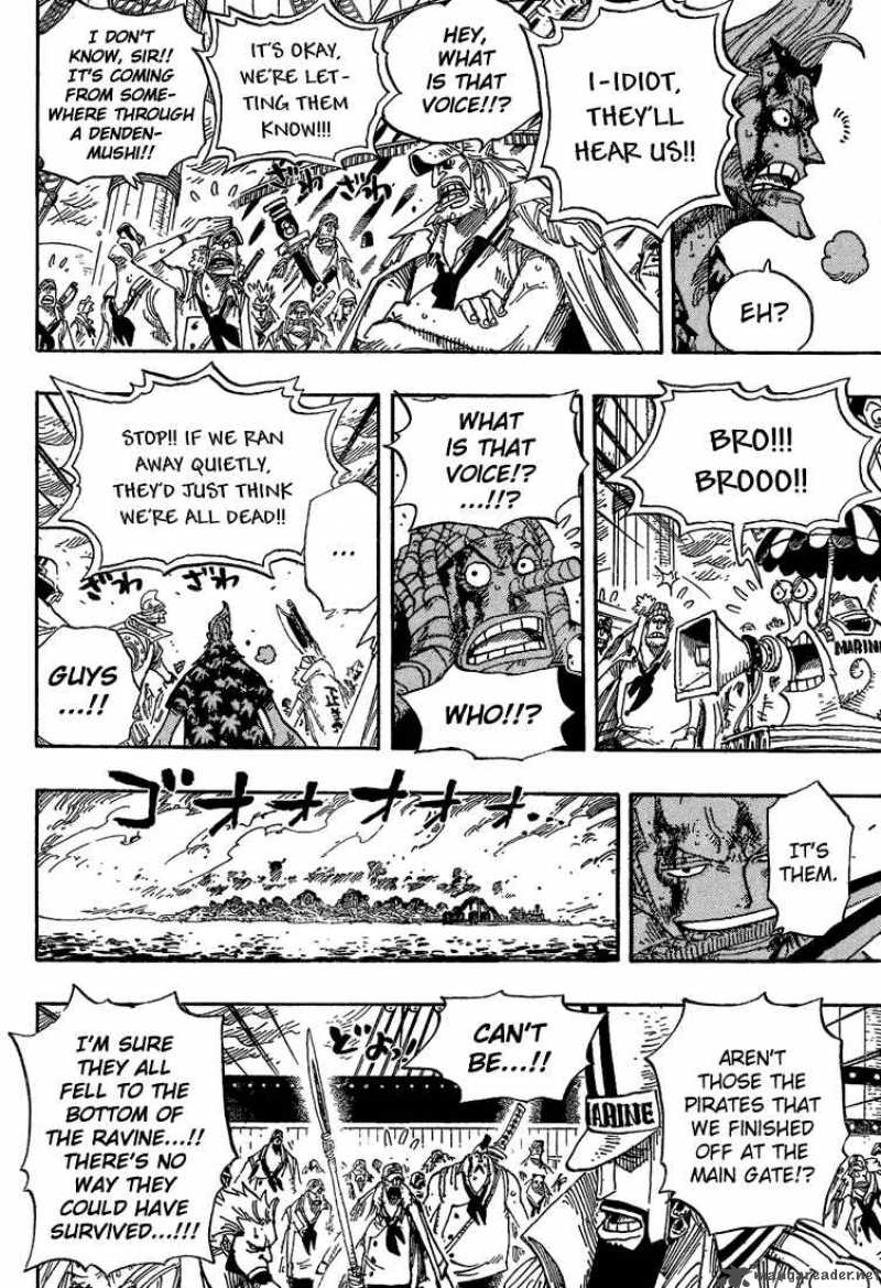 One Piece Chapter 428 page 4 - Chapter 428: Let's Go Back