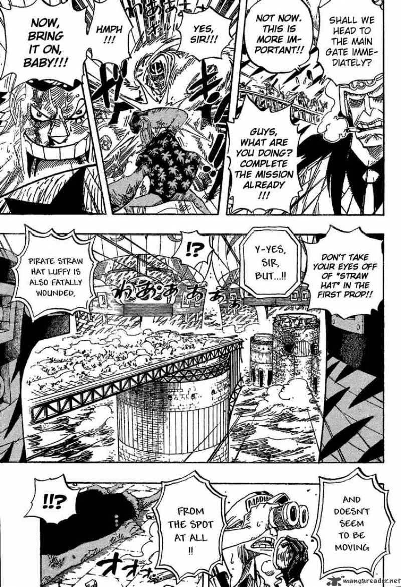 One Piece Chapter 428 page 7 - Chapter 428: Let's Go Back