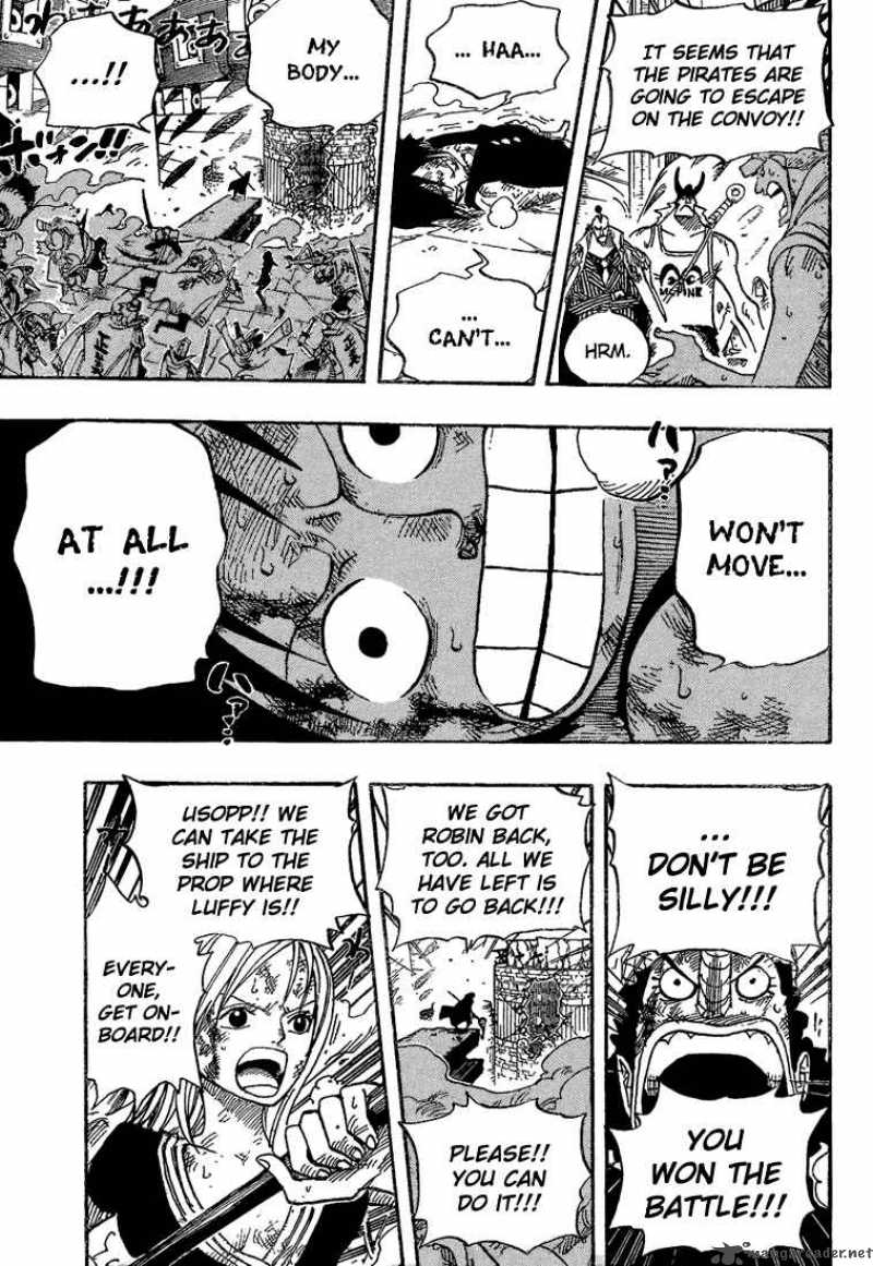 One Piece Chapter 428 page 9 - Chapter 428: Let's Go Back