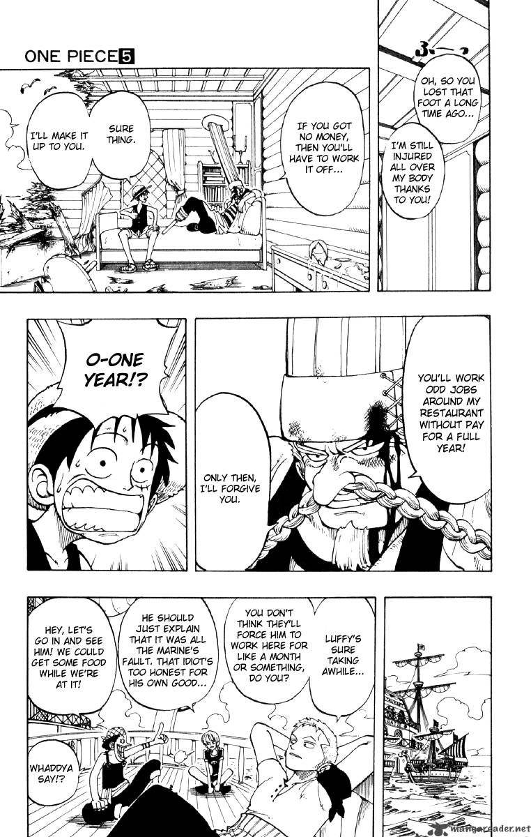 One Piece Chapter 43 page 15 - Chapter 43: Introducing Sanji