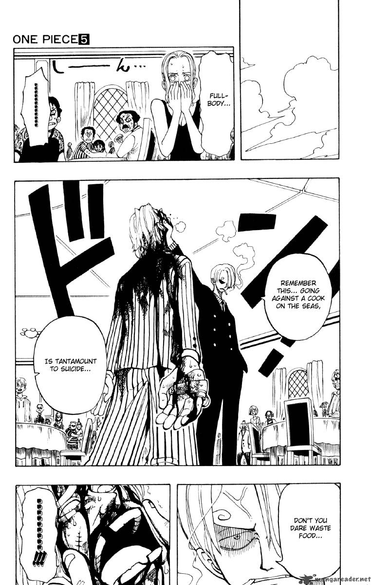 One Piece Chapter 43 page 19 - Chapter 43: Introducing Sanji