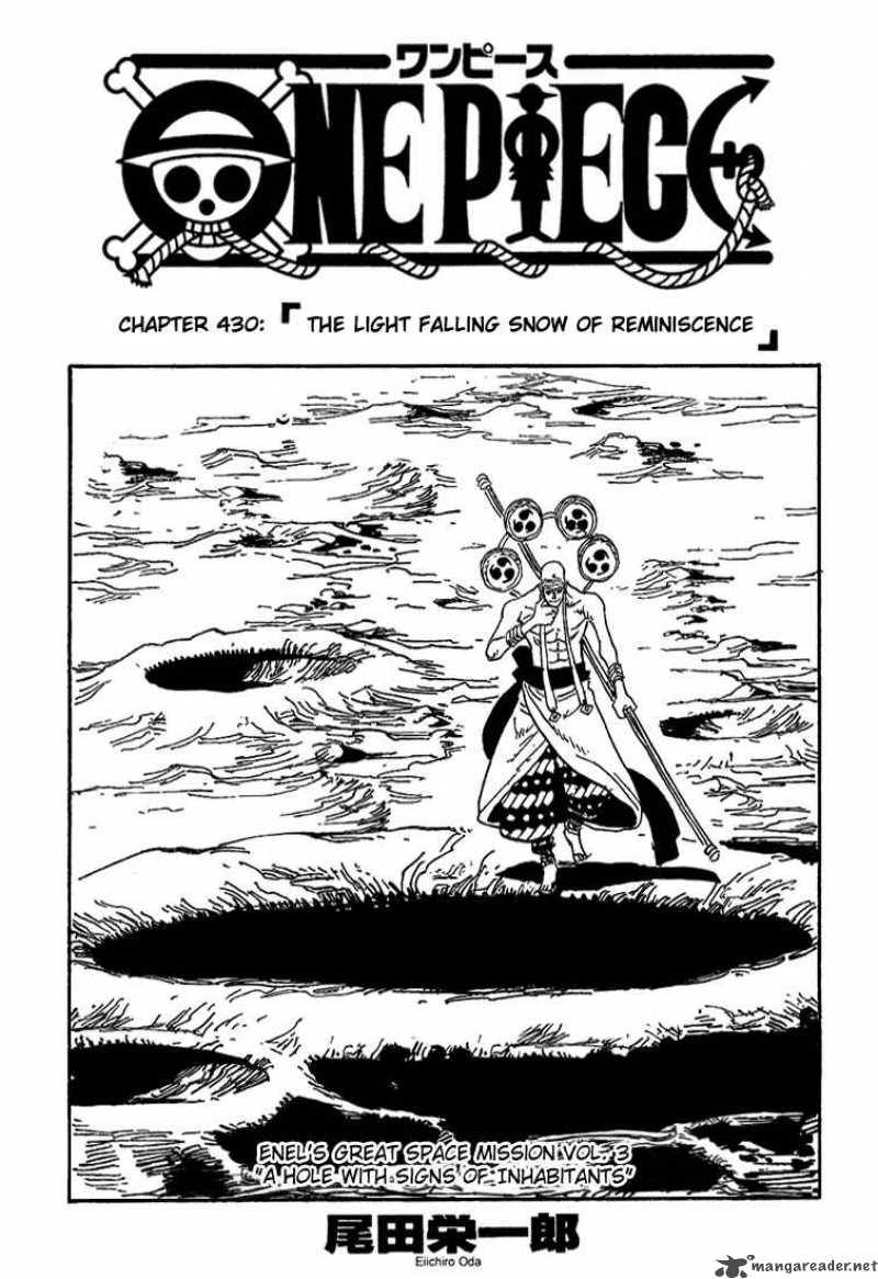 One Piece manga, chapter 430, page 2 of 23