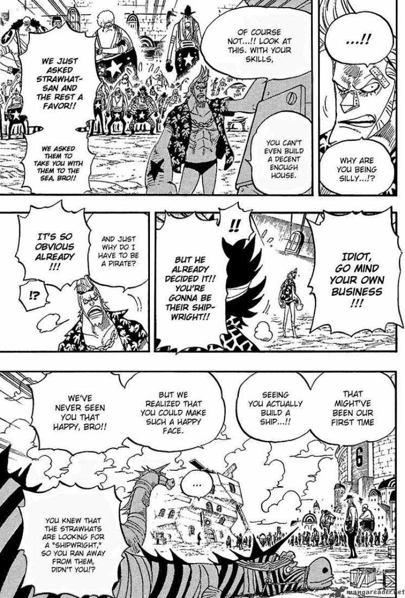 One Piece Chapter 436 page 10 - Chapter 436: Pants from Franky House