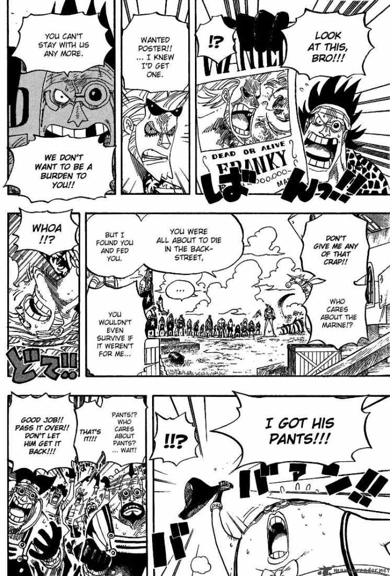 One Piece Chapter 436 page 11 - Chapter 436: Pants from Franky House