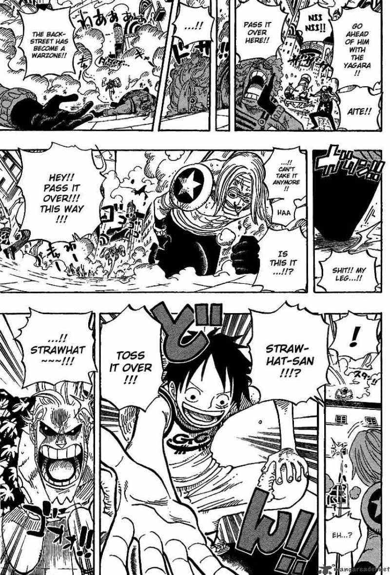 One Piece Chapter 436 page 14 - Chapter 436: Pants from Franky House