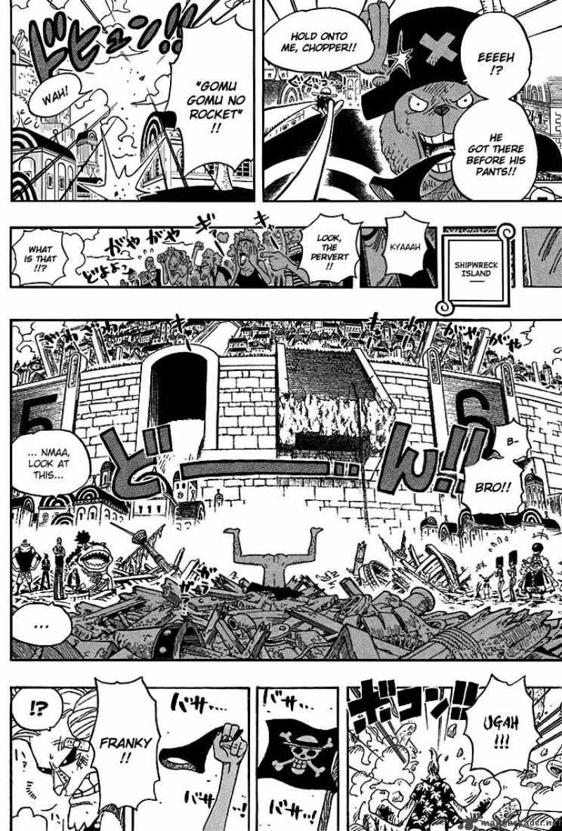 One Piece Chapter 436 page 17 - Chapter 436: Pants from Franky House