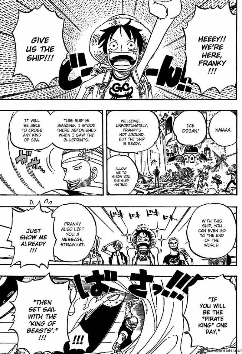 One Piece Chapter 436 page 5 - Chapter 436: Pants from Franky House