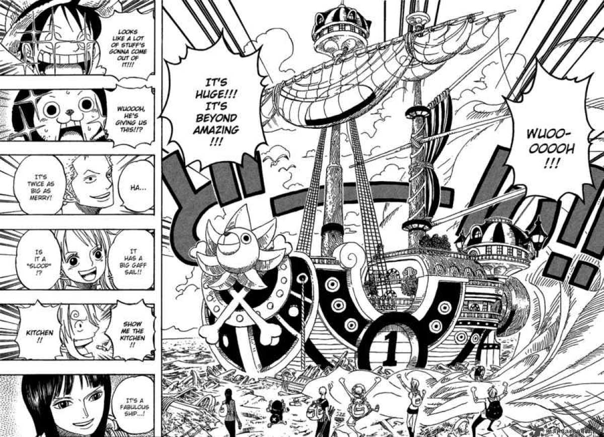 One Piece Chapter 436 page 6 - Chapter 436: Pants from Franky House