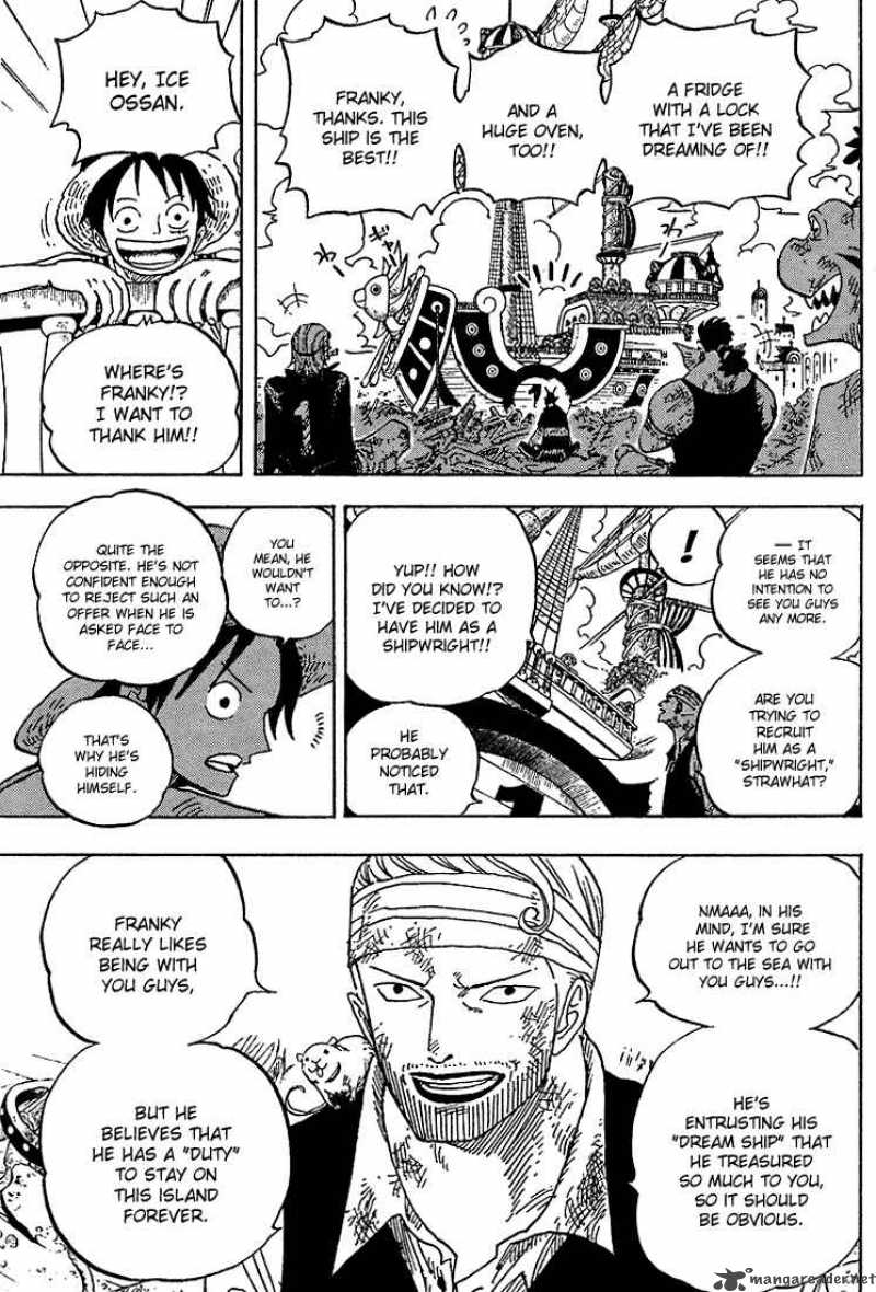 One Piece Chapter 436 page 8 - Chapter 436: Pants from Franky House