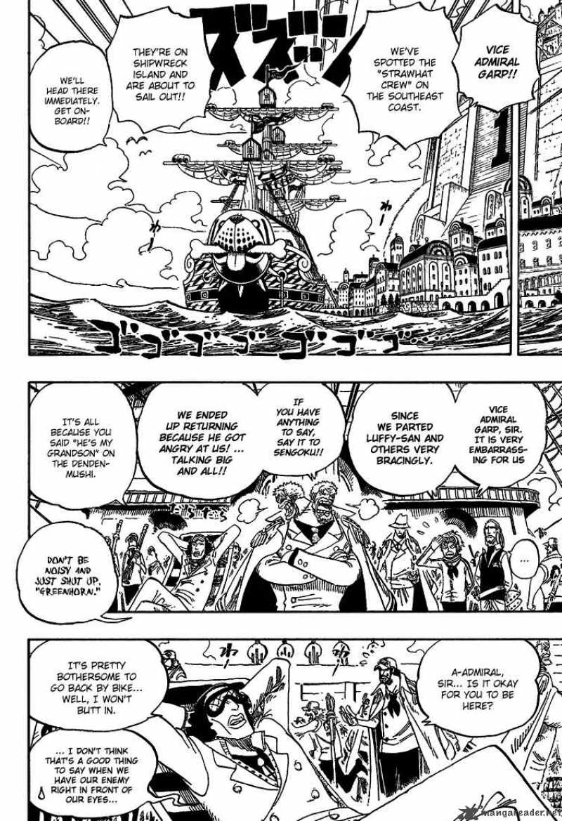 One Piece Chapter 438 page 6 - Chapter 438: Pride