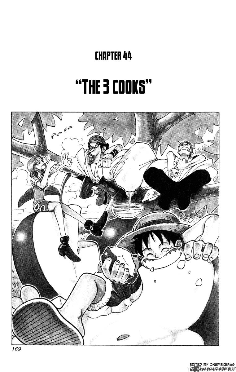 One Piece Chapter 44 page 1 - Chapter 44: Three Cooks
