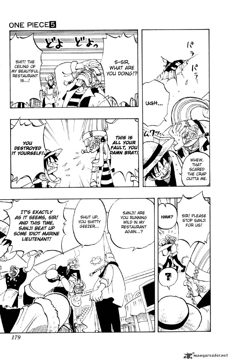 One Piece Chapter 44 page 11 - Chapter 44: Three Cooks