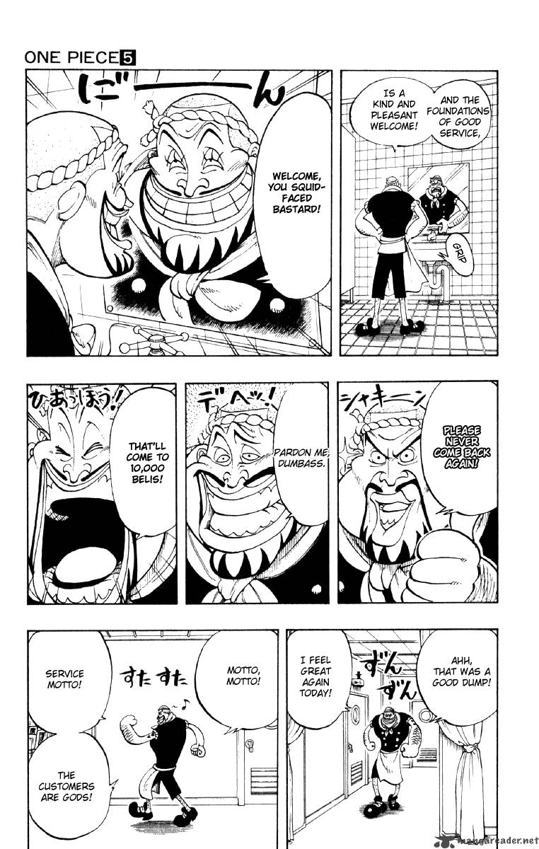 One Piece Chapter 44 page 7 - Chapter 44: Three Cooks