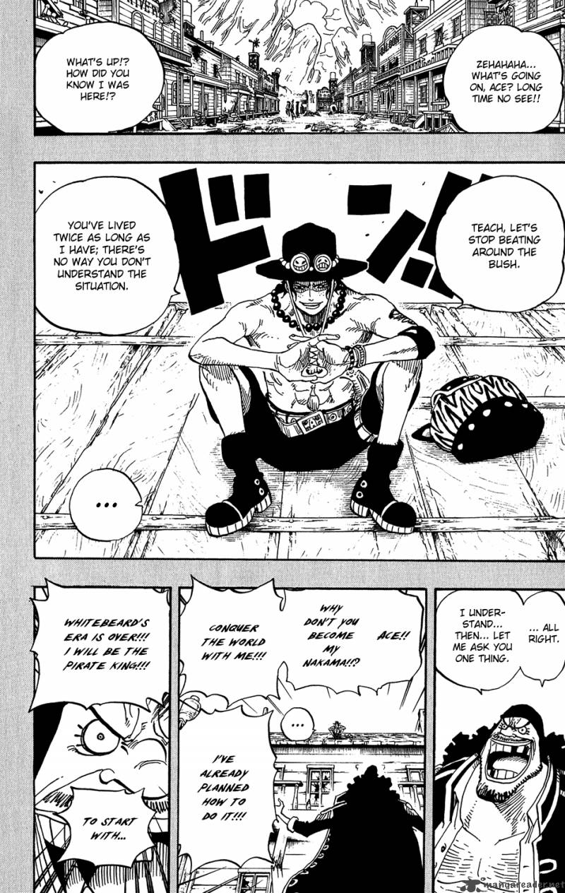 One Piece Chapter 440 page 12 - Chapter 440: Fire Fist vs Blackbeard