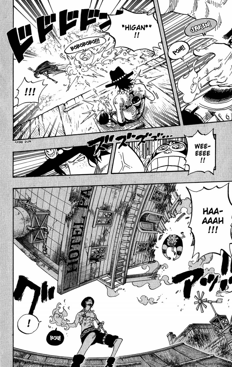 One Piece Chapter 440 page 14 - Chapter 440: Fire Fist vs Blackbeard