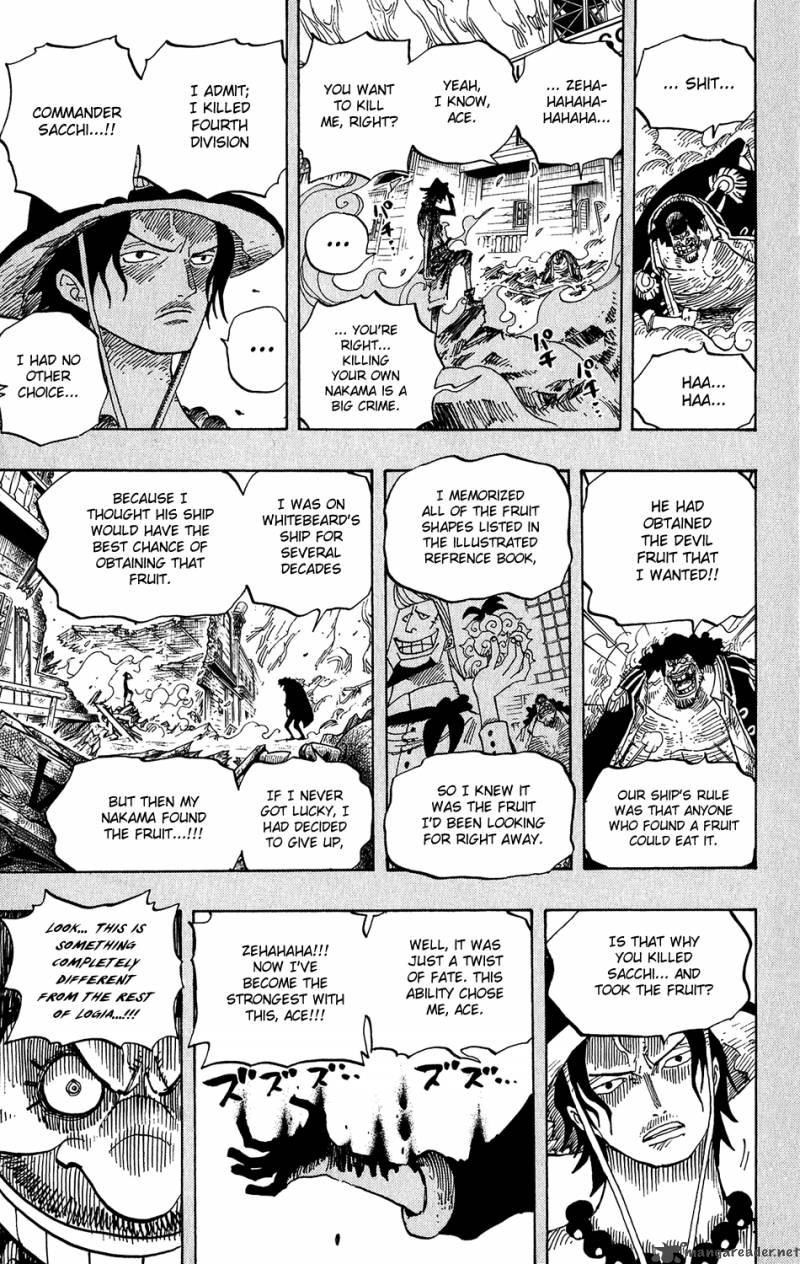One Piece Chapter 440 page 17 - Chapter 440: Fire Fist vs Blackbeard