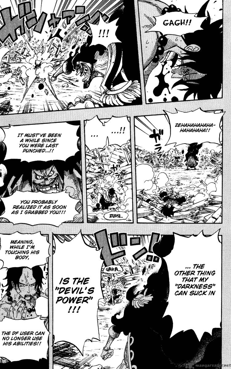 One Piece manga, chapter 441, page 21 of 31