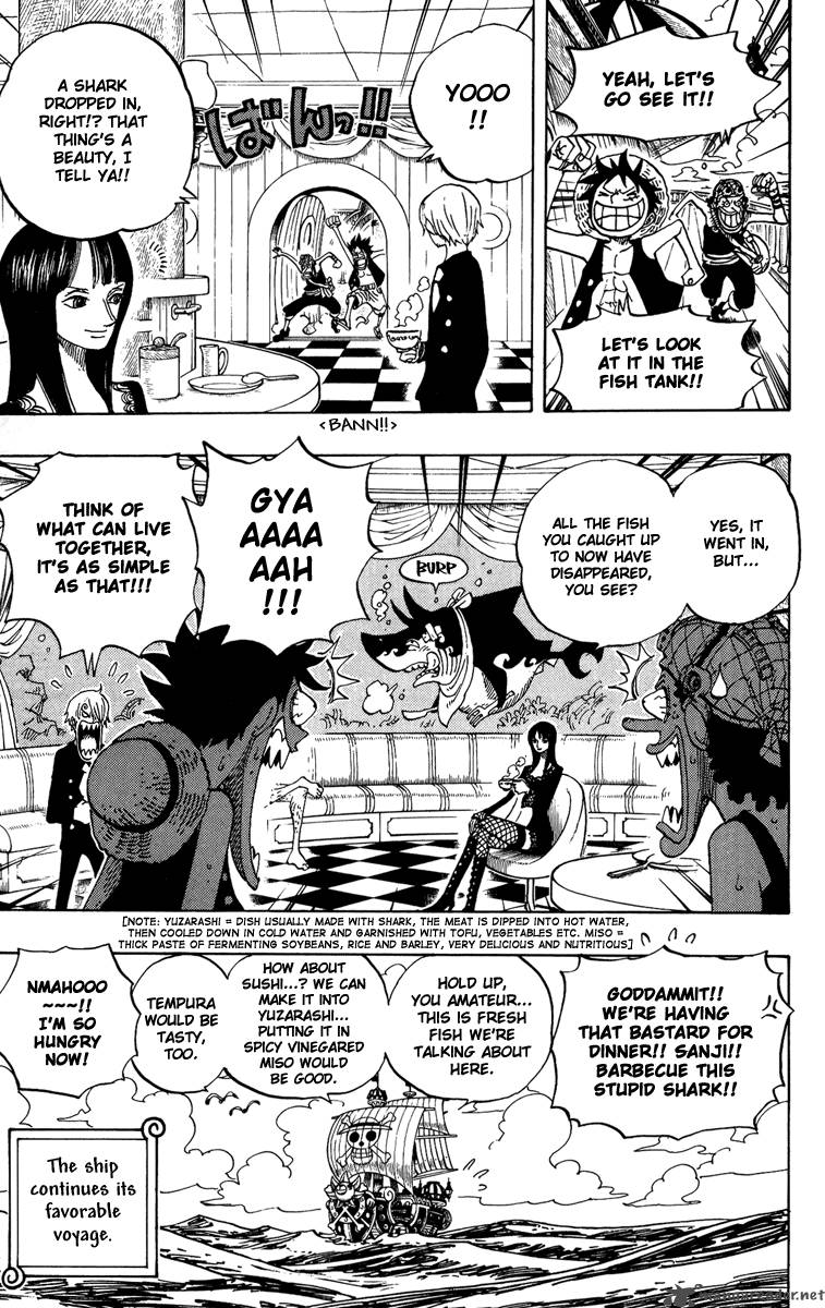 One Piece Chapter 442 page 3 - Chapter 442: Adventure in the Demonic Sea