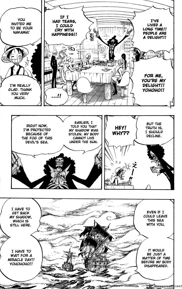 One Piece manga, chapter 443, page 14 of 23