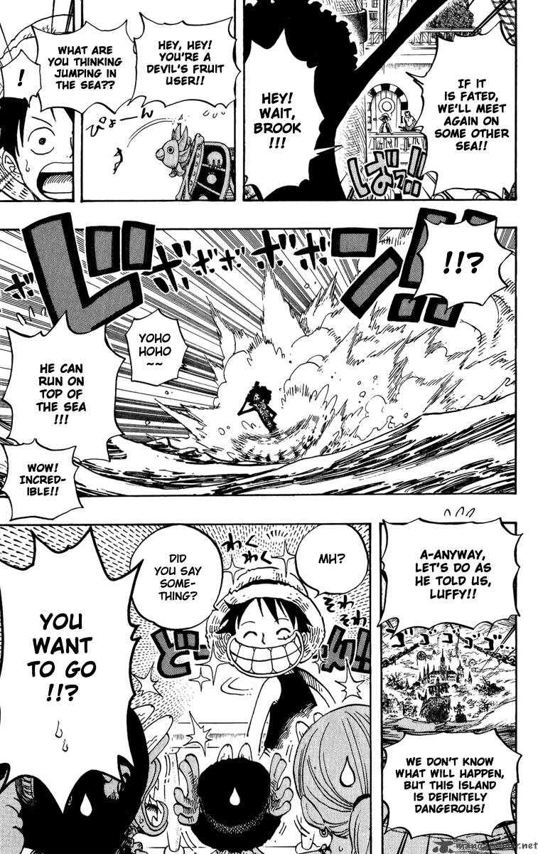 One Piece manga, chapter 443, page 19 of 23